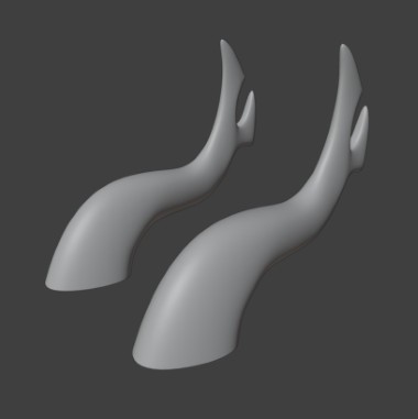 Dragon horns model
